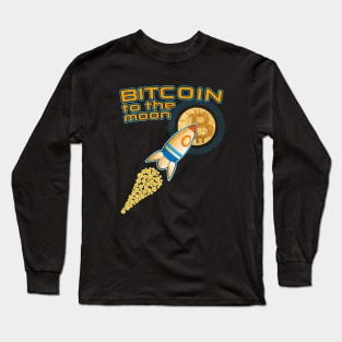 Bitcoin - To the Moon Long Sleeve T-Shirt